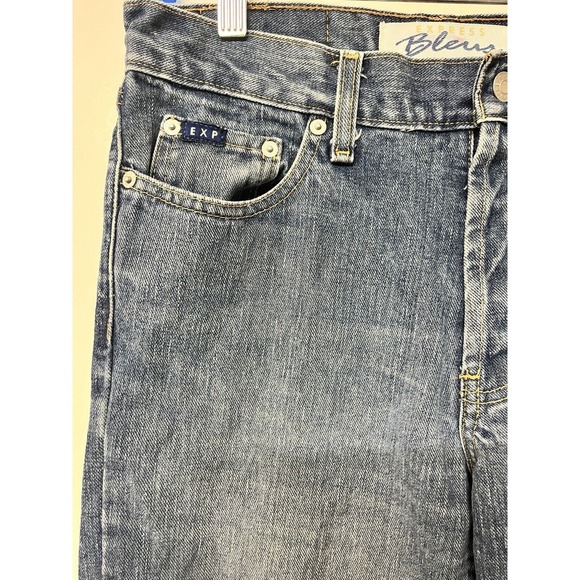 Express Jeans Women's Size 5/6R Boot Leg Denim Euro Button Cotton Casual Classic - Picture 3 of 9